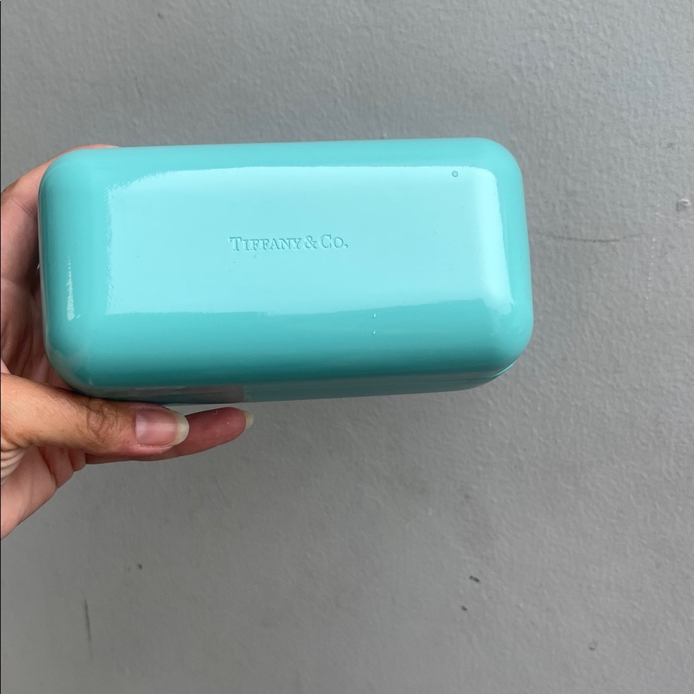 Tiffany & Co. Turquoise hard sunglass case